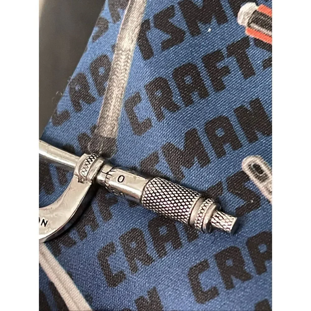 VTG Ralph Marlin Craftsman Tie With Matching  Craftsman Tie Clip